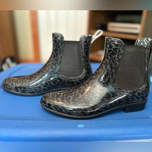 INC International Concepts Leopard Raelynn Rain Boots